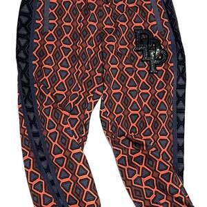 Puma x Dapper Dan T7 Pants Mens Blue Indigo Size M MEDIUM NWT AOP All Over Print